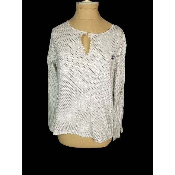 Lauren by Ralph Lauren 100% Cotton Polka Dot Pajama Set Size Small - Picture 1 of 3